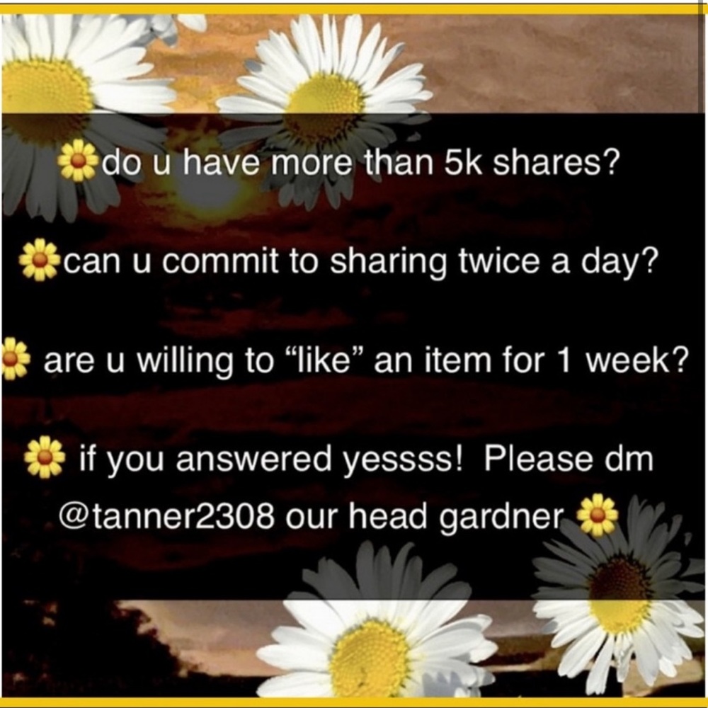 You are invited to join Our Garden of Daisies super Share group 🌼🌼🌼🌼🌼🌼